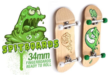 Master New Tricks with Spitboards' High-Quality 34mm Fingerboards for Motivated Beginners and Advanced Skaters