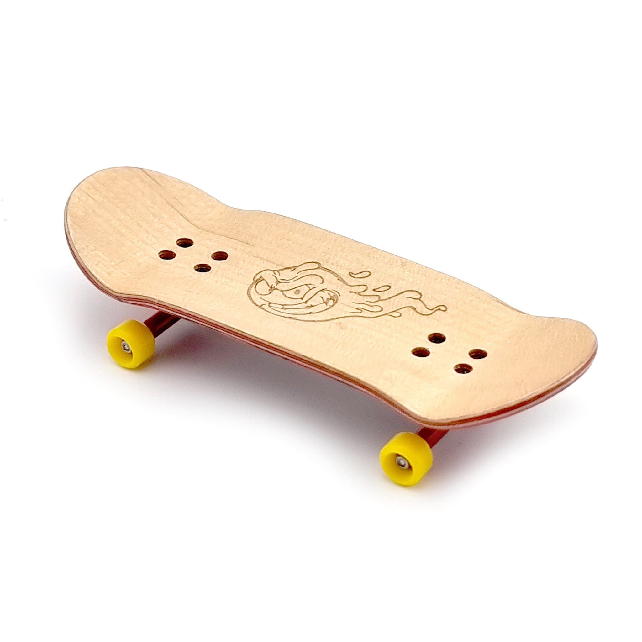 34mm x 96mm Pro Fingerboard Set-Up (Complete) | Real Wood Deck (5-Layers) | Pro Trucks with Lock-Nuts | Polyurethane Pro Wheels | Real Ball Bearings | Ghost 'Boo'  SPITBOARDS