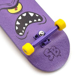 34mm x 96mm Pro Fingerboard Set-Up (Complete) | Real Wood Deck (5-Layers) | Pro Trucks with Lock-Nuts | Polyurethane Pro Wheels | Real Ball Bearings | Purple Face  SPITBOARDS