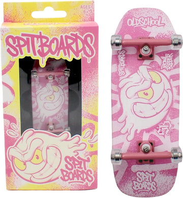 34mm Fingerboard Oldschool Cruiser Pro Complete Setup, Pre-Assembled 5-Layer Wood, Pro Trucks, Soft Urethane 60D Bearing Wheels, Real-Wear Graphics, Lasered Foam Tape 'Oldschool Slimeball'