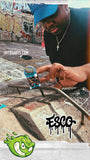 ESCO Pro-Model: Limited 32/34/36mm x 96mm Fingerboard Setup (Real Wear Graphic Deck) - Real Wood (5-Layers) Classic Popsicle Street Shape - Assembled Complete  - Deep or Medium Concave - ESCO