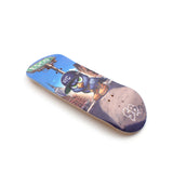 ESCO Pro-Model: Limited 32/34/36mm x 96mm Fingerboard Setup (Real Wear Graphic Deck) - Real Wood (5-Layers) Classic Popsicle Street Shape - Assembled Complete  - Deep or Medium Concave - ESCO