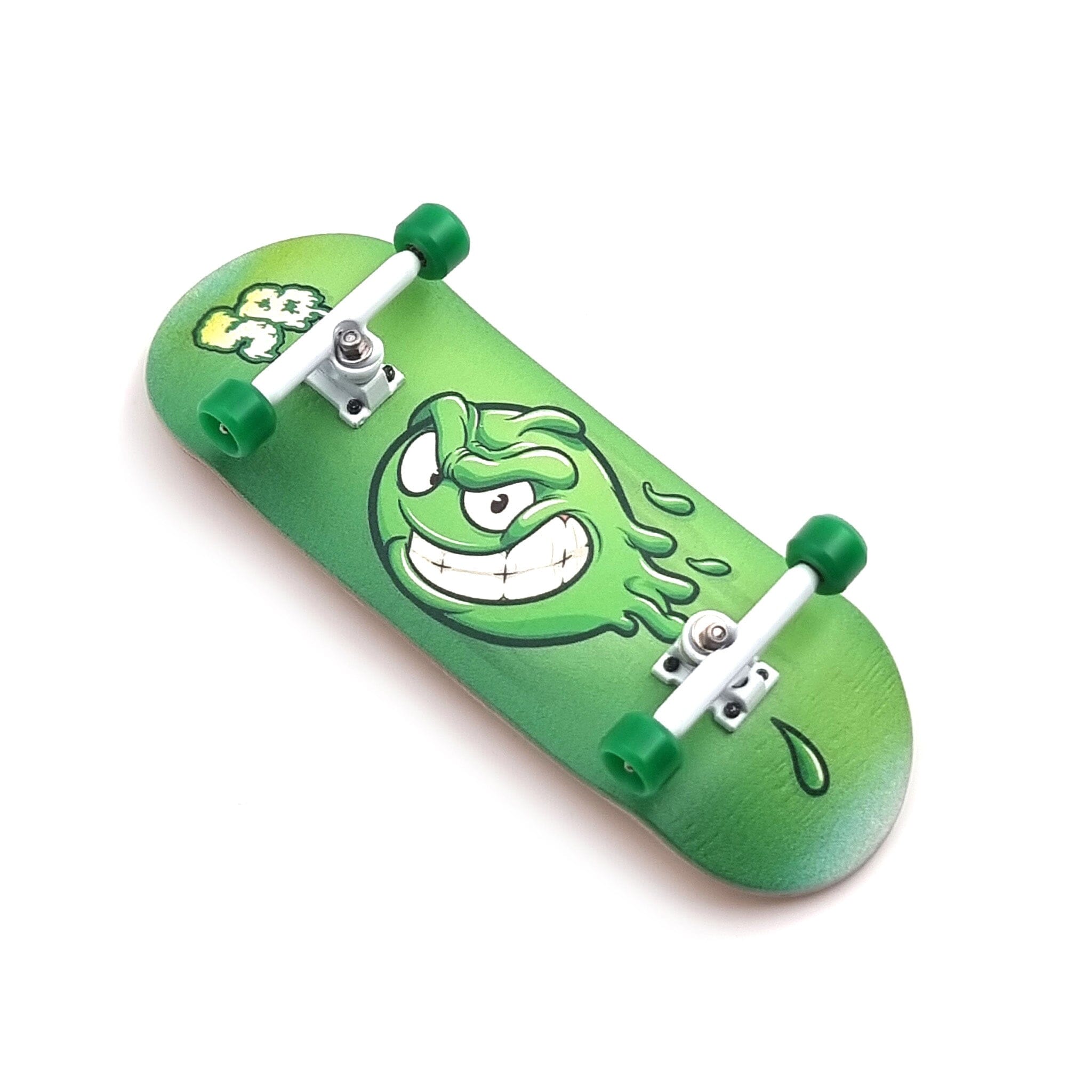 34mm x 96mm Pro Fingerboard Set-Up (Complete) | Real Wood Deck (5-Layers) | Pro Trucks with Lock-Nuts | Polyurethane Pro Wheels | Real Ball Bearings | Slimeball (Wood Version)  SPITBOARDS