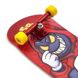 34mm x 96mm Pro Fingerboard Set-Up (Complete) | Real Wood Deck (5-Layers) | Pro Trucks with Lock-Nuts | Polyurethane Pro Wheels | Real Ball Bearings | Red Hoody  SPITBOARDS   