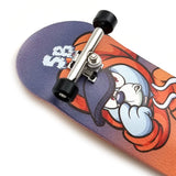 34mm x 96mm Pro Fingerboard Set-Up (Complete) | Real Wood Deck (5-Layers) | Pro Trucks with Lock-Nuts | Polyurethane Pro Wheels | Real Ball Bearings | Hooded Teddy  SPITBOARDS   