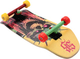 34mm Fingerboard Oldschool Cruiser Pro Complete Setup, Pre-Assembled 5-Layer Wood, Pro Trucks, Soft Urethane 60D Bearing Wheels, Real-Wear Graphics, Lasered Foam Tape 'Scape Gracer'