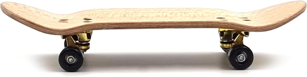 SPITBOARDS Fingerboard Set-Up Completo - Deck In Legno 34x96 Mm, Trucks Metallici, Ruote In PU Con Cuscinetti, Edizione Wood