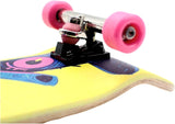 34mm Fingerboard Oldschool Cruiser Pro Complete Setup, Pre-Assembled 5-Layer Wood, Pro Trucks, Soft Urethane 60D Bearing Wheels, Real-Wear Graphics, Lasered Foam Tape 'Third Eye Cyclops'