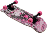 34mm Fingerboard OLDSCHOOL Cruiser Pro Complete Setup, Pre-Assembled 5-Layer Wood, Pro Trucks, Soft Urethane 60D Bearing Wheels, Real-Wear Graphics, Lasered Foam Tape 'Pink Tiger'