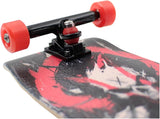 34mm Fingerboard Oldschool Cruiser Pro Complete Setup, Pre-Assembled 5-Layer Wood, Pro Trucks, Soft Urethane 60D Bearing Wheels, Real-Wear Graphics, Lasered Foam Tape 'Spit Rider'