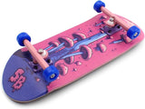 36 x 96 mm Wood Fingerboard Complete Set-Up, Pre Assembled, 5-Layers Wood, Pro Trucks with Lock Nuts, CNC Bearing Wheels, Real Wear Graphics, Lasered Foam Grip Tape, Alien Mushrooms