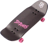 34mm Fingerboard OLDSCHOOL Cruiser Pro Complete Setup, Pre-Assembled 5-Layer Wood, Pro Trucks, Soft Urethane 60D Bearing Wheels, Real-Wear Graphics, Lasered Foam Tape 'Pink Tiger'