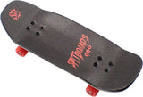 34mm Fingerboard Oldschool Cruiser Pro Complete Setup, Pre-Assembled 5-Layer Wood, Pro Trucks, Soft Urethane 60D Bearing Wheels, Real-Wear Graphics, Lasered Foam Tape 'Black Knight'