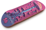 SPITBOARDS 34mm Fingerboard Deck - Real Wood (5-Layers) Classic Popsicle Street Shape - Size: 34 x 96 mm - Single Graphic Deck (Real Wear) - Optimized Concave - Alien Mushrooms 34 mm Pro Fingerboard 