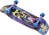 34mm Fingerboard Oldschool Cruiser Pro Complete Setup, Pre-Assembled 5-Layer Wood, Pro Trucks, Soft Urethane 60D Bearing Wheels, Real-Wear Graphics, Lasered Foam Tape 'Skull Cosmos'