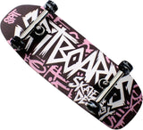 34mm Fingerboard Oldschool Cruiser Pro Complete Setup, Pre-Assembled 5-Layer Wood, Pro Trucks, Soft Urethane 60D Bearing Wheels, Real-Wear Graphics, Lasered Foam Tape 'Graffiti Logo'