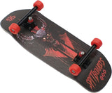 34mm Fingerboard Oldschool Cruiser Pro Complete Setup, Pre-Assembled 5-Layer Wood, Pro Trucks, Soft Urethane 60D Bearing Wheels, Real-Wear Graphics, Lasered Foam Tape 'Black Knight'