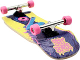 34mm Fingerboard Oldschool Cruiser Pro Complete Setup, Pre-Assembled 5-Layer Wood, Pro Trucks, Soft Urethane 60D Bearing Wheels, Real-Wear Graphics, Lasered Foam Tape 'Third Eye Cyclops'