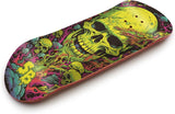 34mm Fingerboard Deck - Real Wood (5-Layers) Classic Popsicle Street Shape - Size: 34 x 96 mm - Single Graphic Deck (Real Wear) - Optimized Concave - Cave Skull