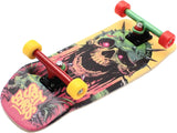 34mm Fingerboard Oldschool Cruiser Pro Complete Setup, Pre-Assembled 5-Layer Wood, Pro Trucks, Soft Urethane 60D Bearing Wheels, Real-Wear Graphics, Lasered Foam Tape 'Scape Gracer'