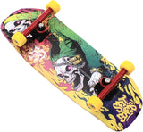 34mm Fingerboard Oldschool Cruiser Pro Complete Setup, Pre-Assembled 5-Layer Wood, Pro Trucks, Soft Urethane 60D Bearing Wheels, Real-Wear Graphics, Lasered Foam Tape 'Lord of Hell'