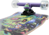 34mm Fingerboard Oldschool Cruiser Pro Complete Setup, Pre-Assembled 5-Layer Wood, Pro Trucks, Soft Urethane 60D Bearing Wheels, Real-Wear Graphics, Lasered Foam Tape 'Frankenskull'