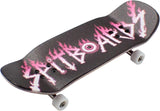 34mm Fingerboard Oldschool Cruiser Pro Complete Setup, Pre-Assembled 5-Layer Wood, Pro Trucks, Soft Urethane 60D Bearing Wheels, Real-Wear Graphics, Lasered Foam Tape 'Pink Eyeball Logo'