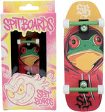 34mm Fingerboard Oldschool Cruiser Pro Complete Setup, Pre-Assembled 5-Layer Wood, Pro Trucks, Soft Urethane 60D Bearing Wheels, Real-Wear Graphics, Lasered Foam Tape 'Hooded Frog'