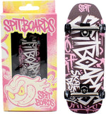 34mm Fingerboard Oldschool Cruiser Pro Complete Setup, Pre-Assembled 5-Layer Wood, Pro Trucks, Soft Urethane 60D Bearing Wheels, Real-Wear Graphics, Lasered Foam Tape 'Graffiti Logo'