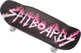 34mm Fingerboard Oldschool Cruiser Pro Complete Setup, Pre-Assembled 5-Layer Wood, Pro Trucks, Soft Urethane 60D Bearing Wheels, Real-Wear Graphics, Lasered Foam Tape 'Pink Eyeball Logo'