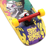 34mm Fingerboard Oldschool Cruiser Pro Complete Setup, Pre-Assembled 5-Layer Wood, Pro Trucks, Soft Urethane 60D Bearing Wheels, Real-Wear Graphics, Lasered Foam Tape 'Lord of Hell'