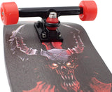 34mm Fingerboard Oldschool Cruiser Pro Complete Setup, Pre-Assembled 5-Layer Wood, Pro Trucks, Soft Urethane 60D Bearing Wheels, Real-Wear Graphics, Lasered Foam Tape 'Black Knight'