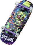 34mm Fingerboard Oldschool Cruiser Pro Complete Setup, Pre-Assembled 5-Layer Wood, Pro Trucks, Soft Urethane 60D Bearing Wheels, Real-Wear Graphics, Lasered Foam Tape 'Frankenskull'