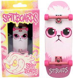 34mm Fingerboard Oldschool Cruiser Pro Complete Setup, Pre-Assembled 5-Layer Wood, Pro Trucks, Soft Urethane 60D Bearing Wheels, Real-Wear Graphics, Lasered Foam Tape 'Pink Cat Babe'