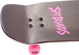 34mm Fingerboard OLDSCHOOL Cruiser Pro Complete Setup, Pre-Assembled 5-Layer Wood, Pro Trucks, Soft Urethane 60D Bearing Wheels, Real-Wear Graphics, Lasered Foam Tape 'Pink Tiger'