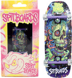 34mm Fingerboard Oldschool Cruiser Pro Complete Setup, Pre-Assembled 5-Layer Wood, Pro Trucks, Soft Urethane 60D Bearing Wheels, Real-Wear Graphics, Lasered Foam Tape 'Frankenskull'