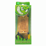 32 mm Fingerboard Complete Real Wood Set-Up (Pre-Assembled, 5-Layers), Trucks with Nuts, Bearing Wheels, Foam Grip Tape, (Deck: Burl, Trucks: Gold, Wheels: Black)