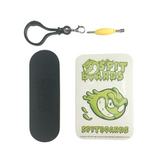 34mm x 96mm Pro Fingerboard Set-Up (Complete) | Real Wood Deck (5-Layers) | Pro Trucks with Lock-Nuts | Polyurethane Pro Wheels | Real Ball Bearings | Logo (Green Version)