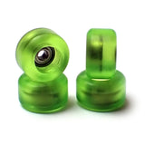 Fingerboard bearing wheels, CNC polyurethane, set of 4 wheels, finger skate wheels, wheels 16 Colors  SPITBOARDS Transparent Green  