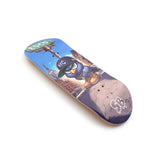ESCO Pro-Model: Limited 32/34/36mm x 96mm Fingerboard Setup (Real Wear Graphic Deck) - Real Wood (5-Layers) Classic Popsicle Street Shape - Assembled Complete  - Deep or Medium Concave - ESCO