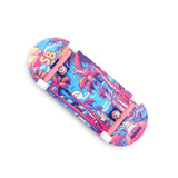 34 x 96 mm Wood Fingerboard Complete Set-Up, Pre Assembled, 5-Layers Wood, Pro Trucks with Lock Nuts, CNC Bearing Wheels, Real Wear Graphics, Lasered Foam Grip Tape, Miami Street