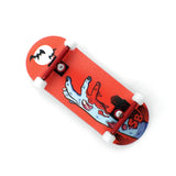 SPITBOARDS 34 mm x 96 mm Pro Fingerboard Set-Up (Complete) | Real Wood Deck | Pro Trucks with Lock Nuts and Pro Bushings | Polyurethane Pro Wheels with Bearings | Zombie Hand