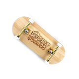 36mm Fingerboard Complete Wood Pro Set-Up (Pre-Assembled, Handcrafted 5-Layers), 36 mm Pro Trucks, CNC Bearing Wheels, Lasered Foam Grip Tape (Lasered Deck Size: 36 x 96 mm), Bamboo Wood'