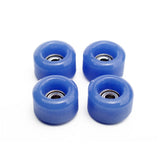 Fingerboard Urethane Wheels 60D with Real Ball Bearings, Professional CNC Quality, 11 Colors