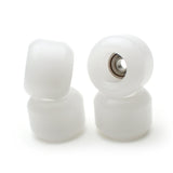 Fingerboard BIG Wheels with Real Ball Bearings, Professional CNC Polyurethan Quality - White