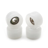 Fingerboard MINI Wheels with Real Ball Bearings, Professional CNC Polyurethan Quality - White