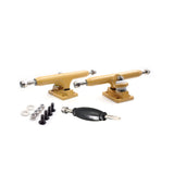 34 mm Fingerboard Pro Trucks by, Real Lock Nuts, Rubber O-Ring Urethane Bushings, Optimised Hanger, Width 34 mm, for Fingerboard Tuning and Assembling 10 Colors