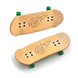 34mm x 96mm Pro Fingerboard Set-Up (Complete) | Real Wood Deck (5-Layers) | Pro Trucks with Lock-Nuts | Polyurethane Pro Wheels | Real Ball Bearings | Logo (Green Version)  SPITBOARDS   