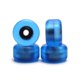 Fingerboard bearing wheels, CNC polyurethane, set of 4 wheels, finger skate wheels, wheels 16 Colors  SPITBOARDS Transparent Blue  