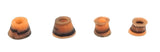 Fingerboard Bushings Duro Swirl - Various Colors - 78A - Pack of 4 Finger Shoe SPITBOARDS Orange-Brown Swirl  